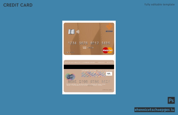 Nigeria Access Bank Plc Mastercard Beispielvorschau